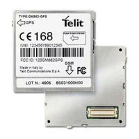 Telit Wireless Solutions GM862-GPS Design Manual