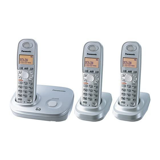 Panasonic KX-TG6313S - Cordless Phone - Pearl Manuals