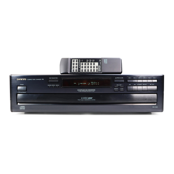 Onkyo DX-C330 Instruction Manual