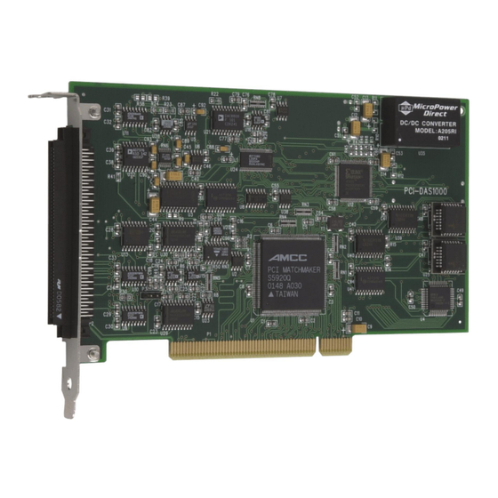 Measurement Computing PCI-DAS1000 User Manual