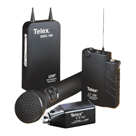 Telex ENG-100 UHF Specifications