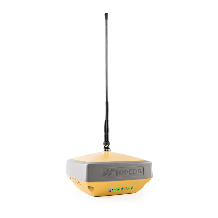 Topcon HiPer VR Quick Reference Card