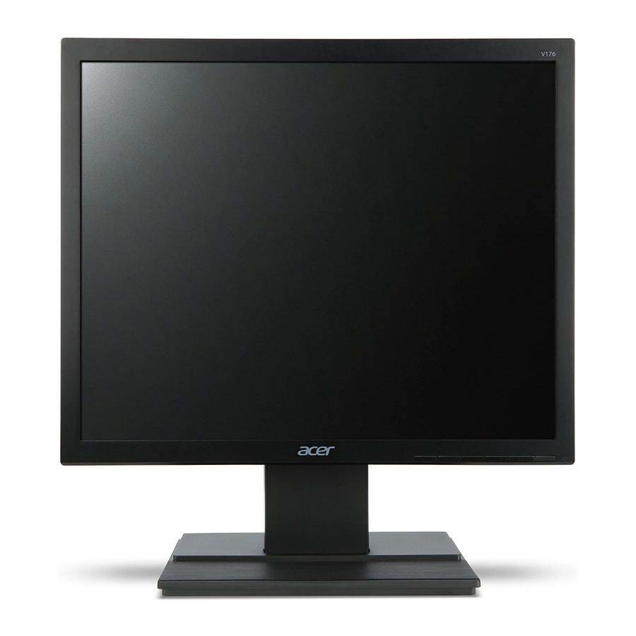 Acer V176L Manual