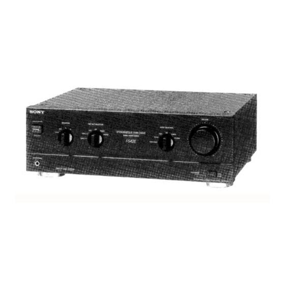 Sony TA-F442E Service Manual