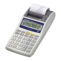 Sharp EL1611P - 12 Digit Hand Held Calculator AC/DC Power Operation Manual