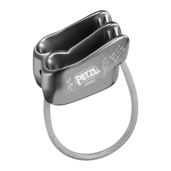 Petzl Verso Technical Notice