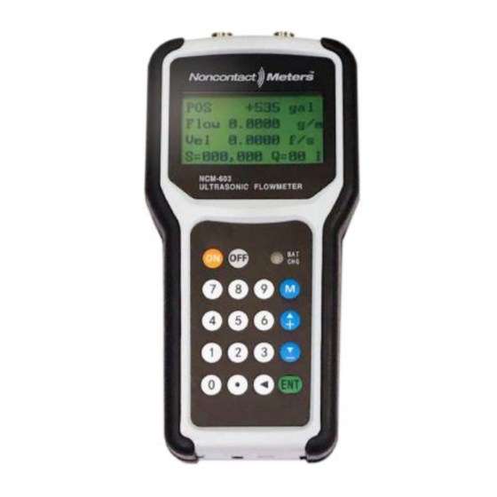 Noncontact meters NCM-603 User Manual