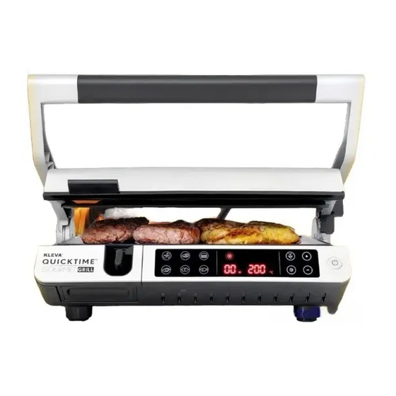 KLEVA QUICKTIME GOURMET GRILL Manuals