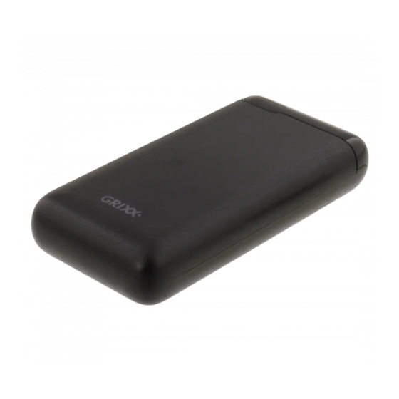 Grixx USB-C 20.000mAh Power Bank Black