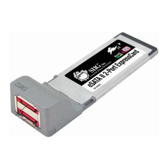 SIIG SC-SAEE12-S1 Quick Installation Manual
