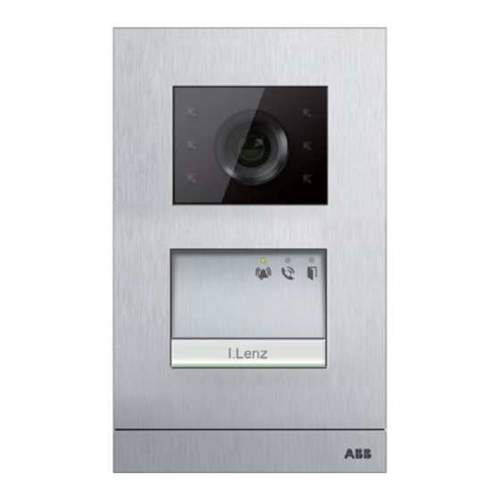 ABB Video Outdoor Station Quick Manual