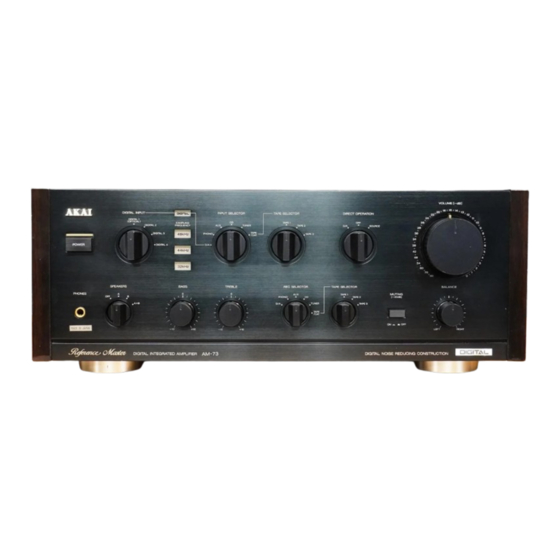Akai Reference Master AM-73 Operator's Manual