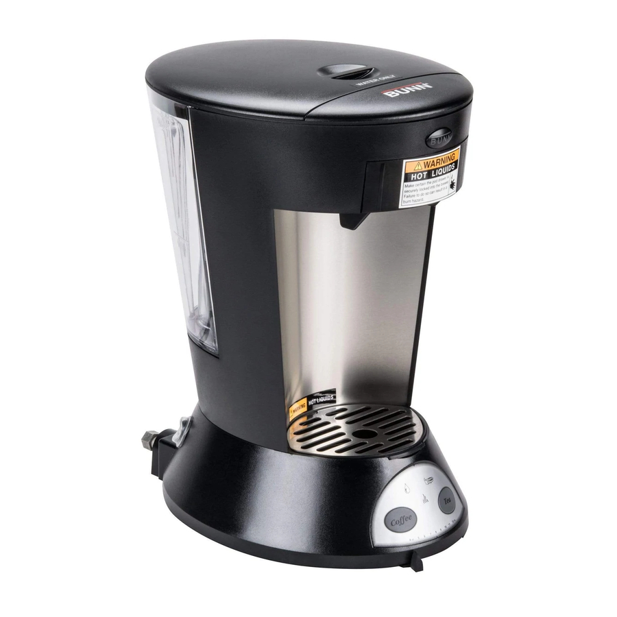Bunn my cafe manual deals