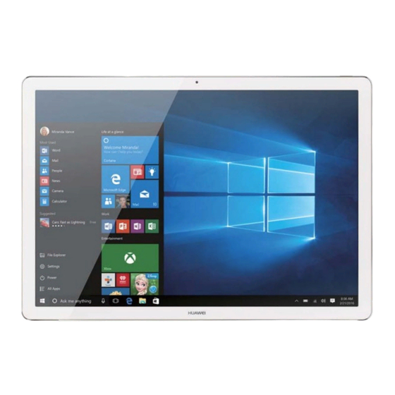 Huawei MATEBOOK Quick Start Manual