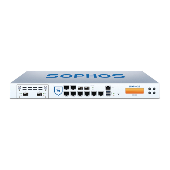 Sophos SG 310 Mounting Instructions