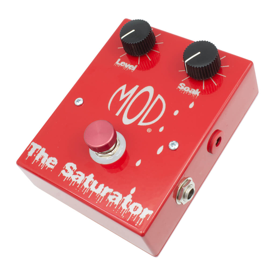 Mod THE SATURATOR Manuals