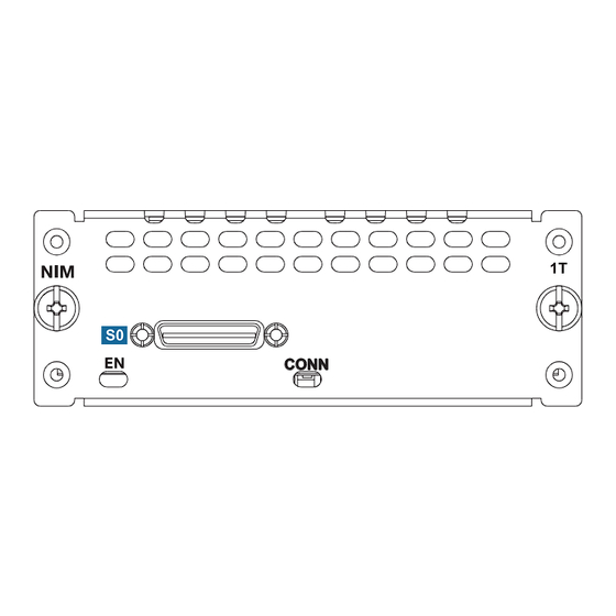 Cisco NIM-1T Installing