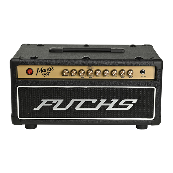 Fuchs Audio Technology Mantis Series Operation Manual