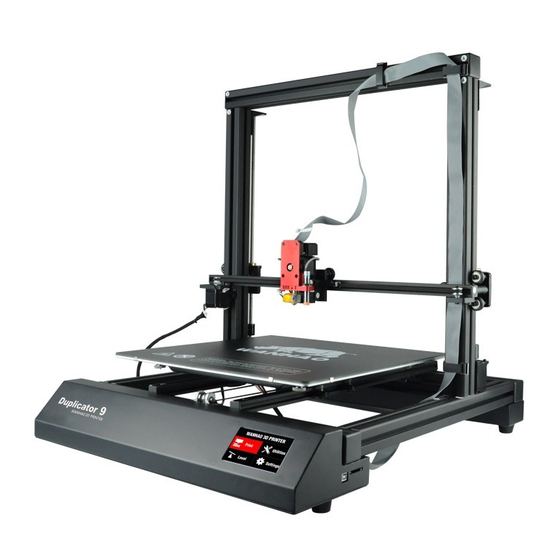 WANHAO Duplicator 9 Instruction Manual