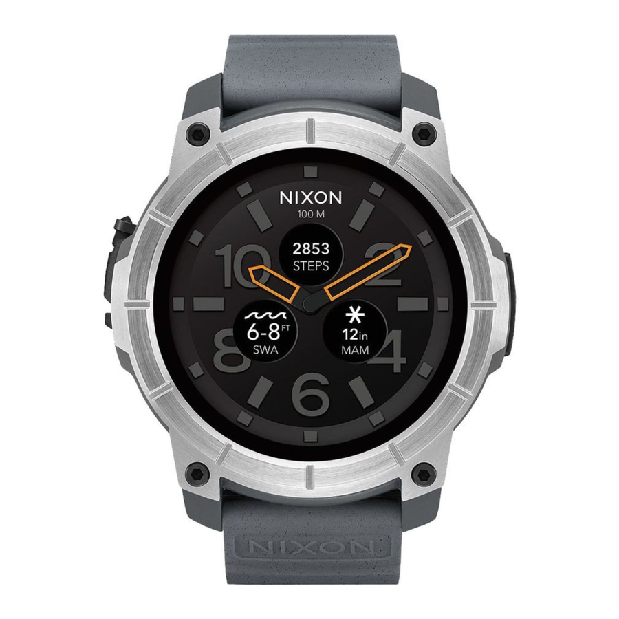 NIXON THE MISSION - Watch Quick Start Guide
