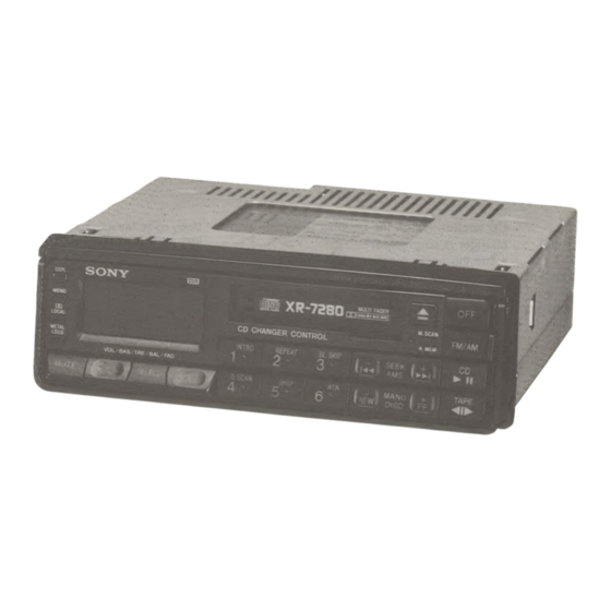 Sony XR-7190 Service Manual