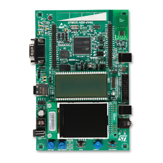 STMicroelectronics STM32L152D-EVAL Manuals