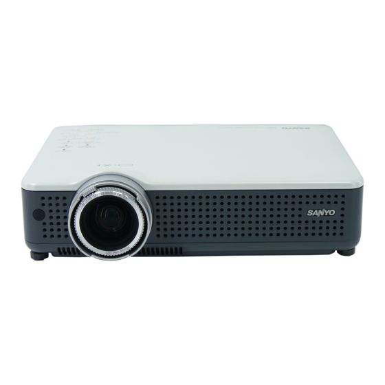 Sanyo PLC-XU88 Owner's Manual