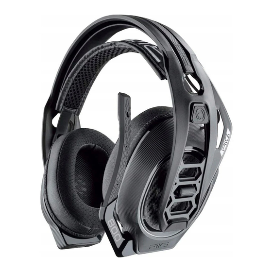 Plantronics RIG 800HS Quick Start Manual