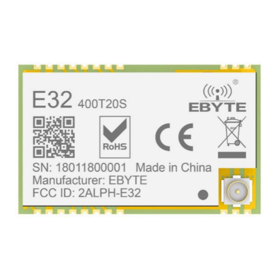 Ebyte E32-400T20S Manuals