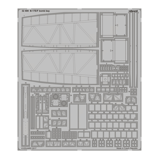 Eduard B-17E/F bomb bay Manual