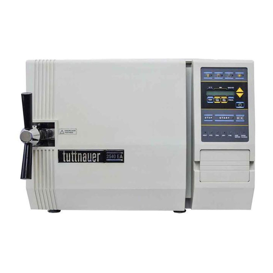 Tuttnauer 2340EA-D Operation And Maintenance Manual