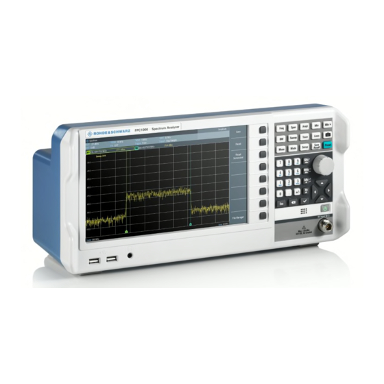 Rohde & Schwarz FPC1000 Getting Started
