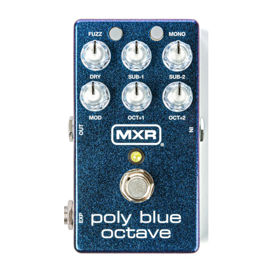mxr Poly Blue Octave Manual