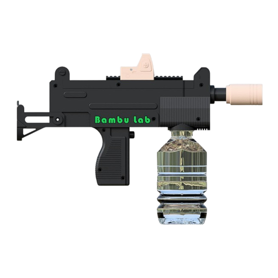 Bambu Lab Electric Water Gun Toy UZI Installation Instructions Manual