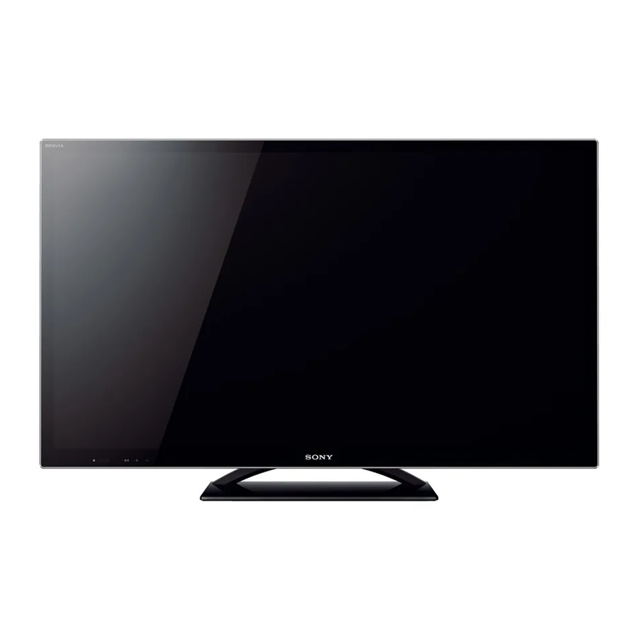 Sony BRAVIA KDL-55HX850 Operating Instructions Manual