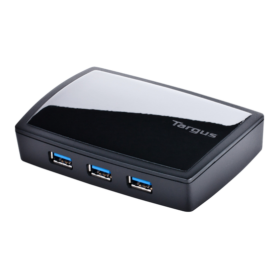 Targus 7-PORT USB 3.0 COMBO HUB Quick Start Manual