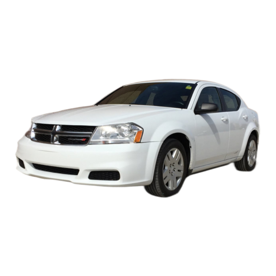 Dodge 2013 charger Owner's Manual