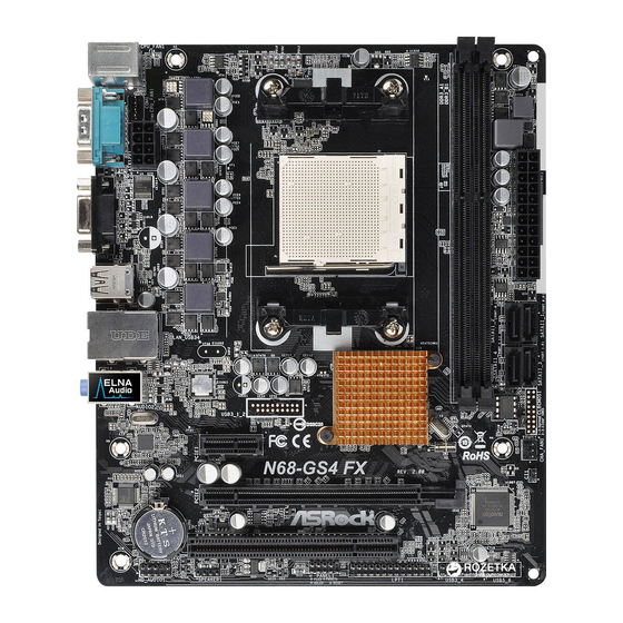 ASROCK N68-GS4 FX R2.0 User Manual