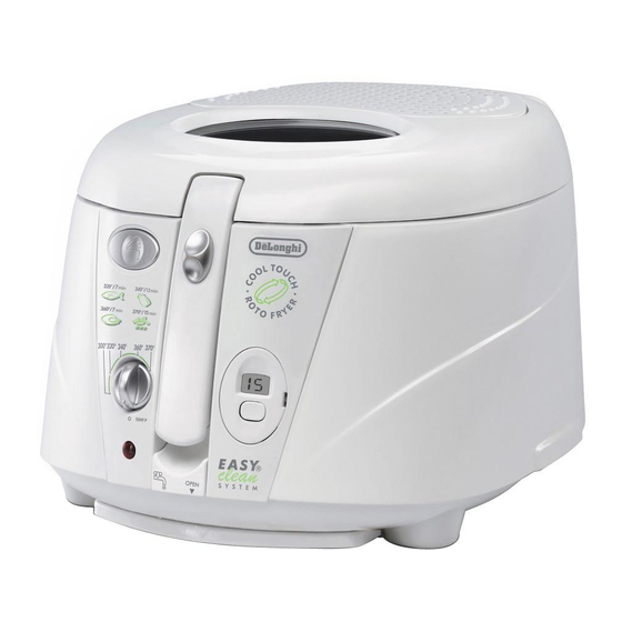 DELONGHI D895UX FRYER INSTRUCTIONS FOR USE MANUAL