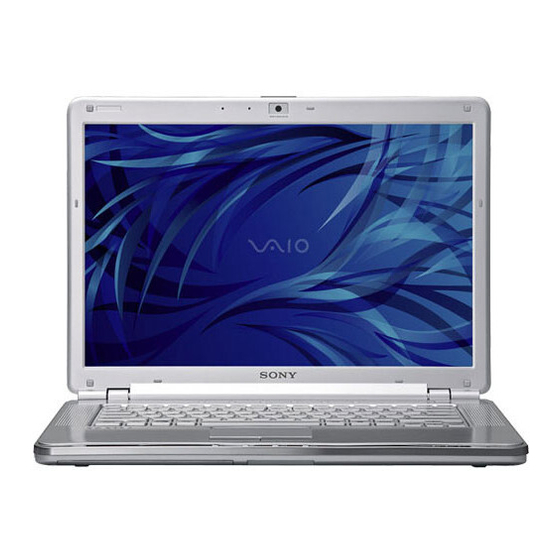 Sony VGN-CR305E User Manual