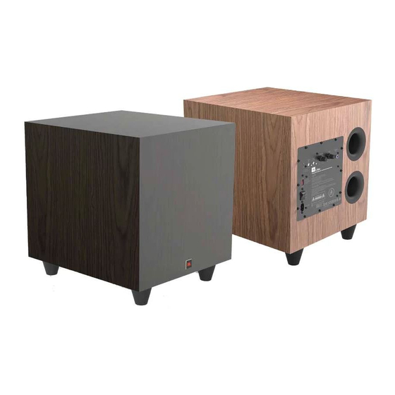 Harman JBL L10CS Quick Start Manual