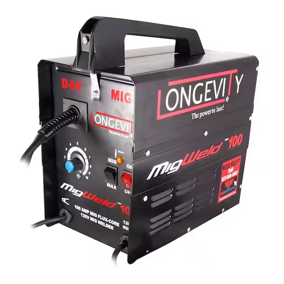 Longevity MigWeld 100 Manuals