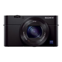 Sony DSC-RX100M3 Instruction Manual