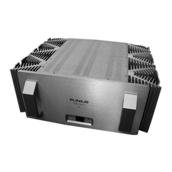 Plinius Power Amplifier SB-300 Instruction Manual