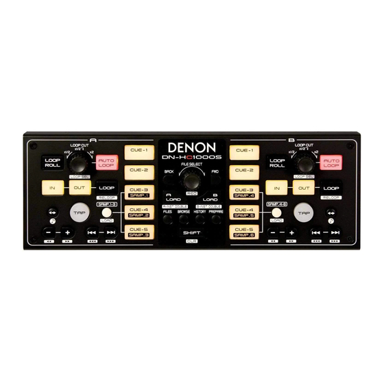 Denon DN-HC1000S - Serato Scratch Live Sub Controller Manuals