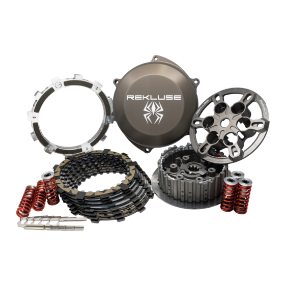Rekluse RadiusCX Clutch Upgrade Kit Installation & User Manual
