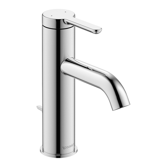 DURAVIT C.1 Instructions For Mounting And Use