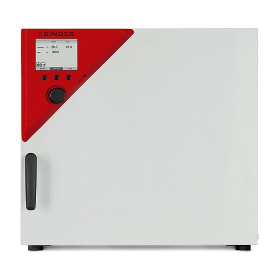 Binder KT E6.1 Operating Manual
