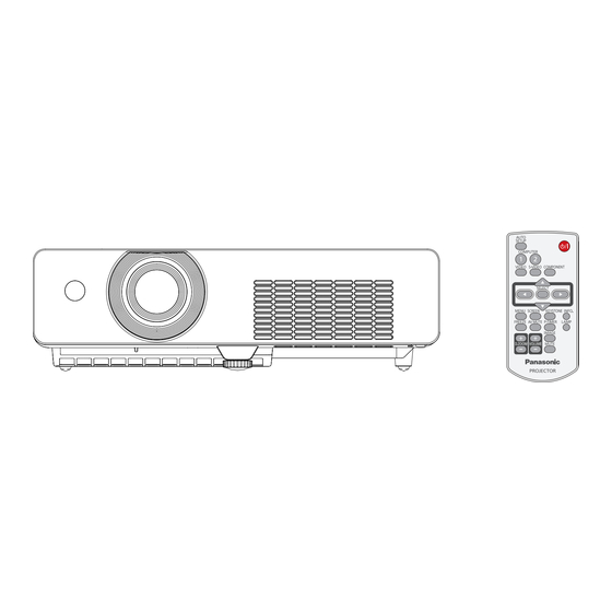 Panasonic PT-LX30HU Operating Instructions Manual