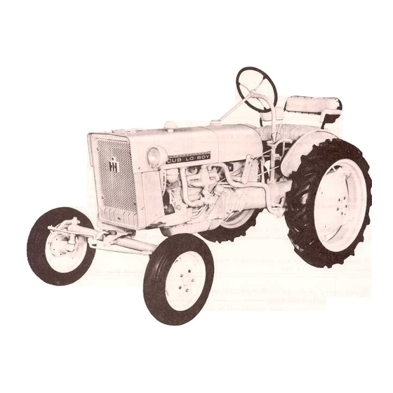 International Harvester Company CUB Operator's Manual